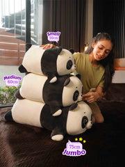 Playful Panda Cuddle Pillow - Cute Baby Panda Bed and Sofa Pillow