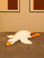 Giant Gullible Goose Cuddle Pillow - Cute White Duck Unique Living Room Decor Cushion