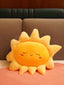 Sunny or Cloudy Blissfully Happy Comfy Cushies - Home Decor Pillow Soft & Cute Sofa Cushion