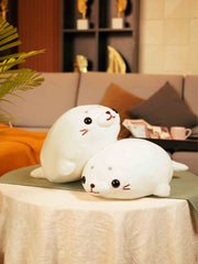 Adorable Roly-Poly Sea Lion Cuddle Pillow - Super Soft Nap Pillow Living Room Sofa Decor