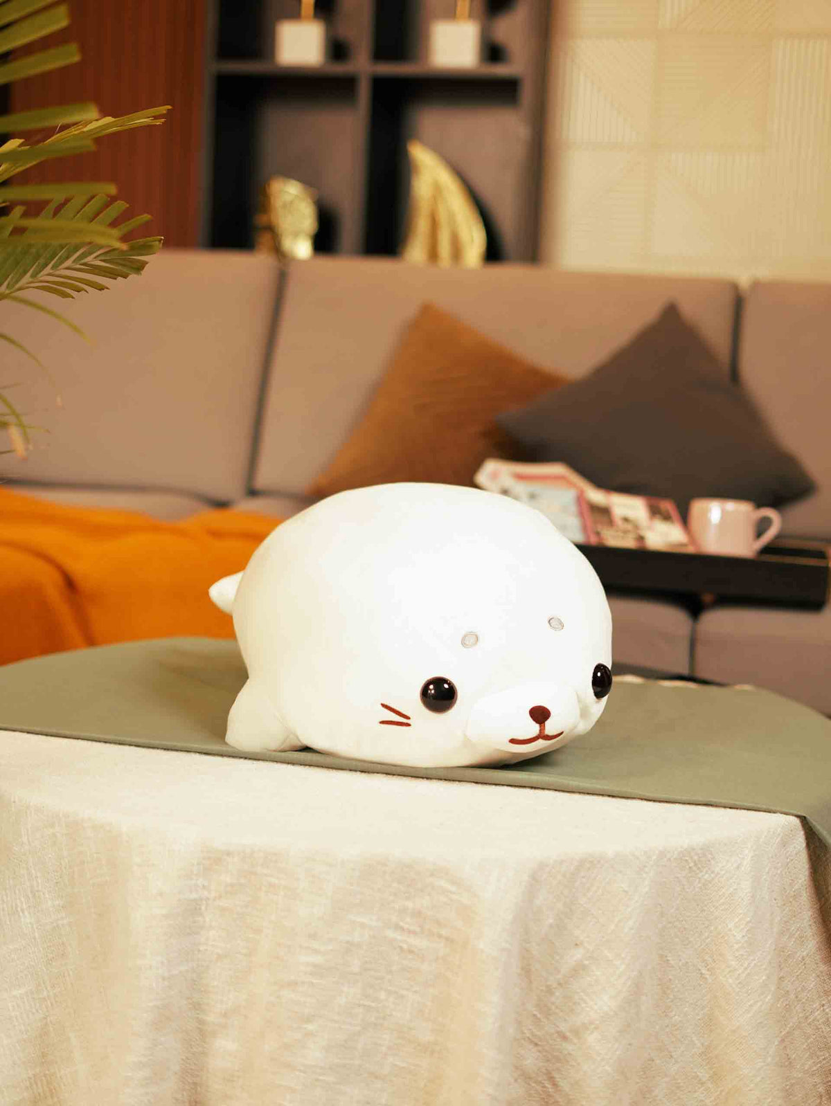 Adorable Roly-Poly Sea Lion Cuddle Pillow - Super Soft Nap Pillow Living Room Sofa Decor