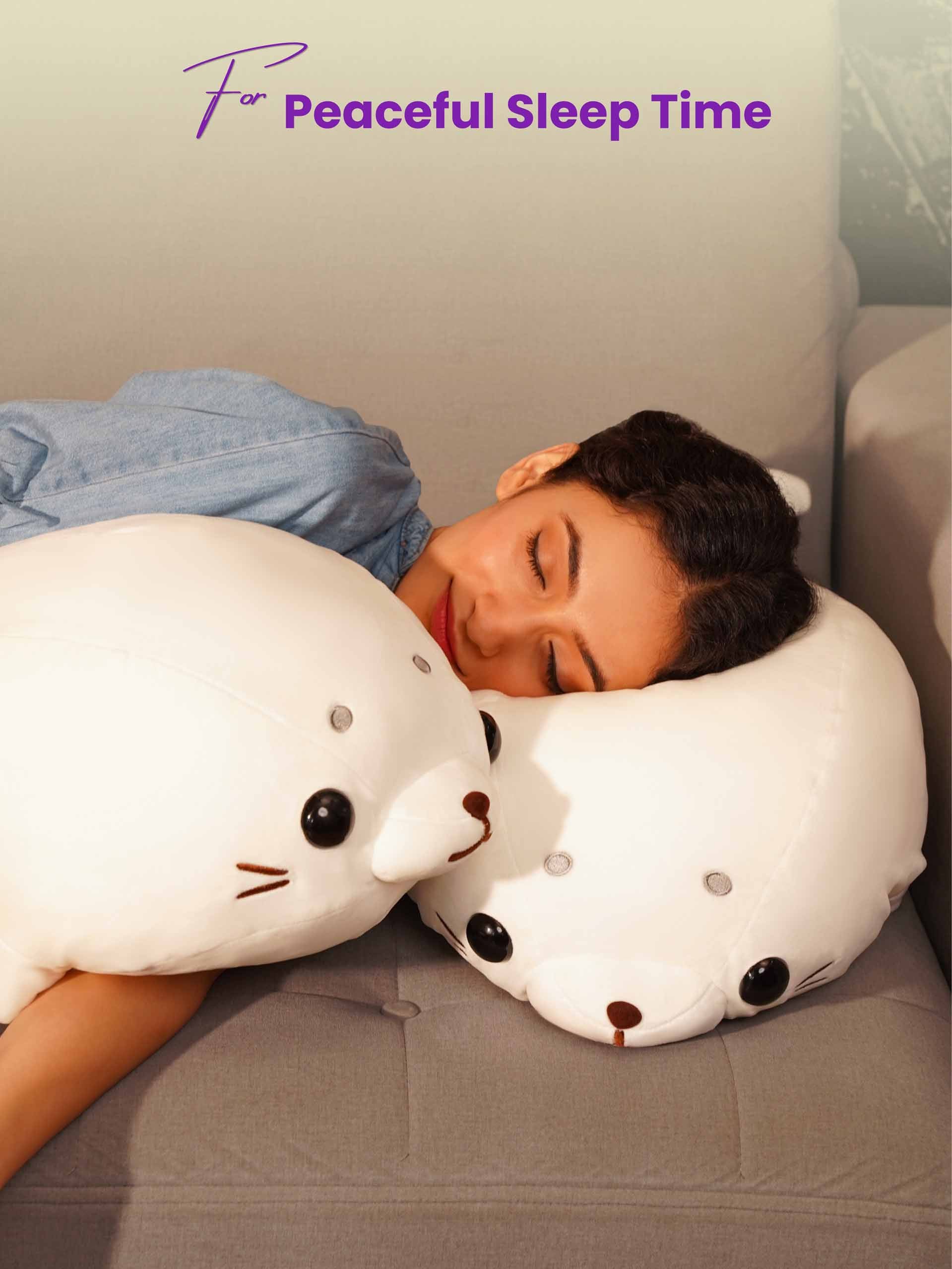 Adorable Roly-Poly Sea Lion Cuddle Pillow - Super Soft Nap Pillow Living Room Sofa Decor