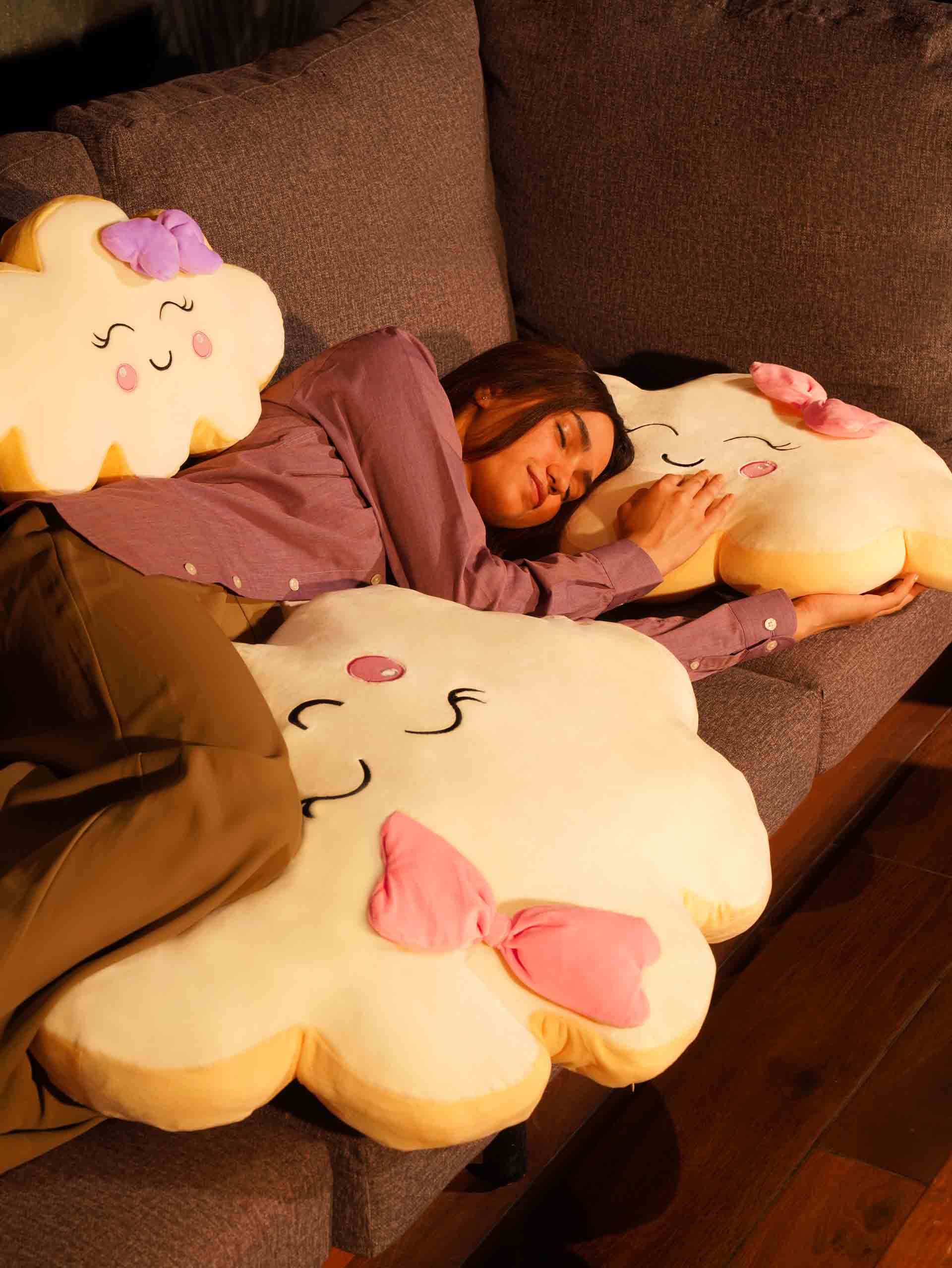 Always on Cloud 9 Comfy Cushies - Cute Soft Back Cushion for House Party