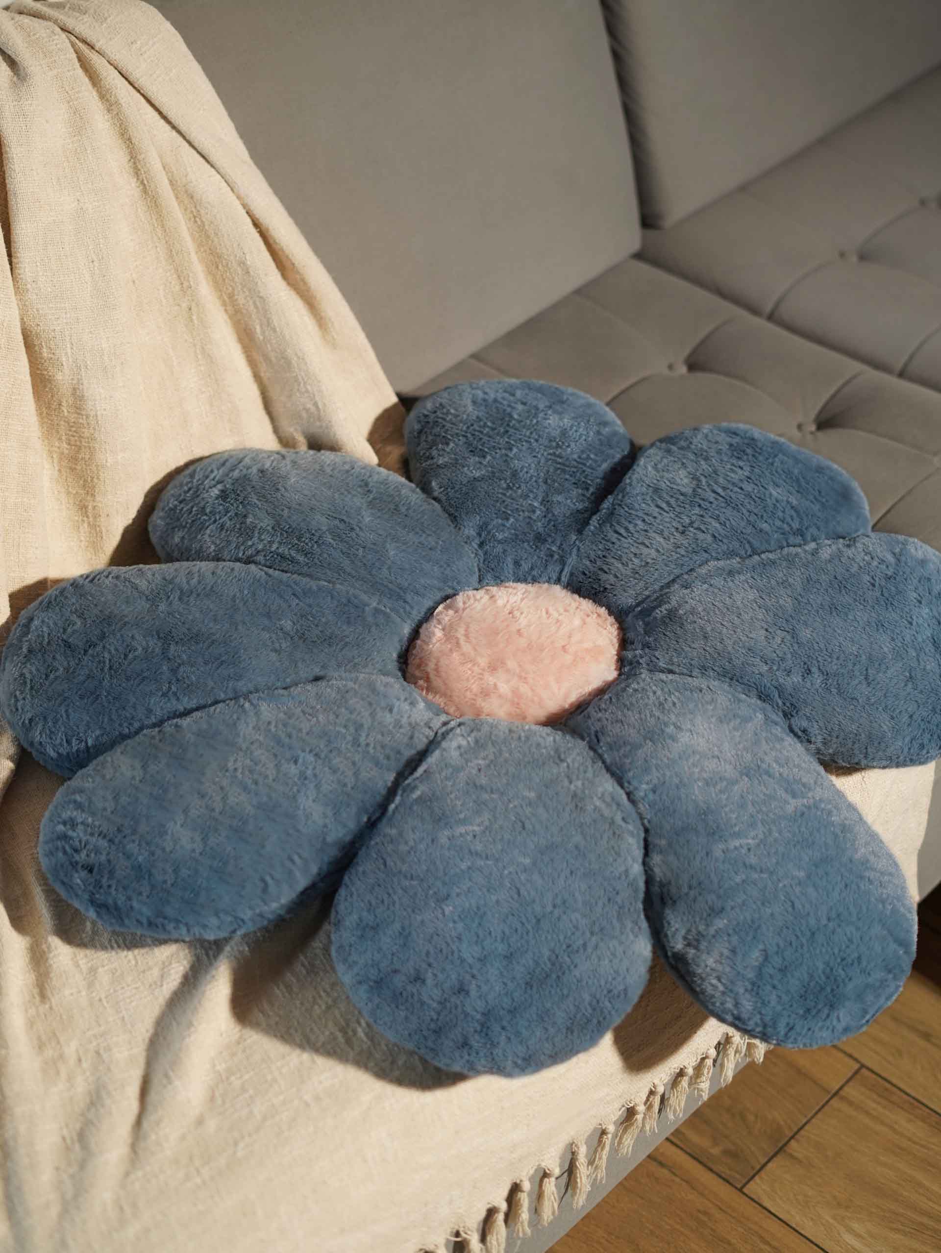 Bloom in Room Flowery Comfy Cushies - Cute Chair Cushion Soft Floor Mat Colorful Living Rooms Decor