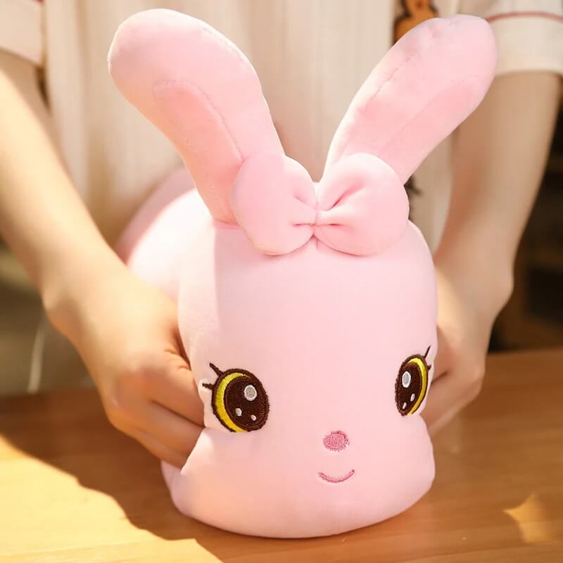 Breezy Bunny Cuddle Pillow - Sweet & Soft Cushion Unique Room Decor