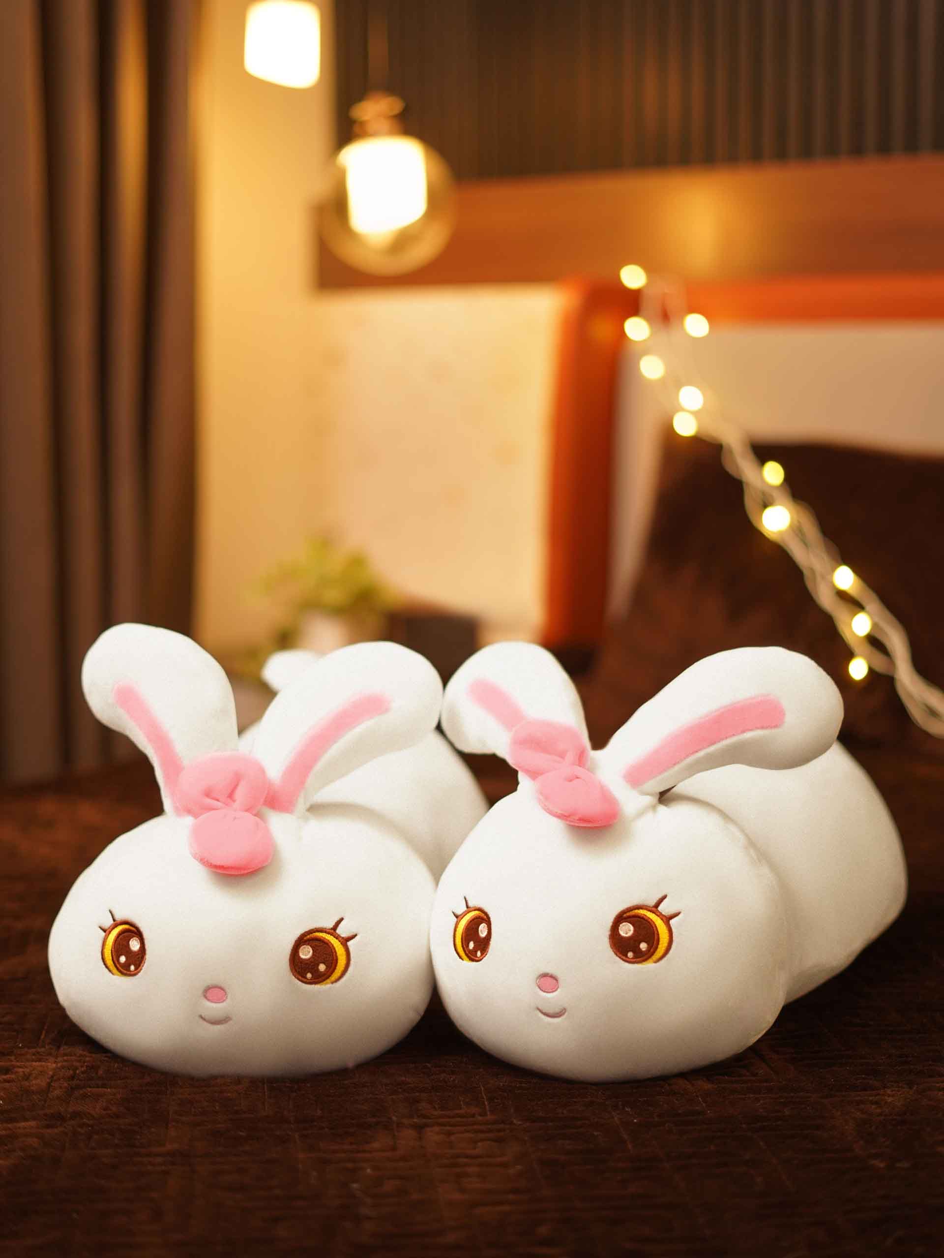 Breezy Bunny Cuddle Pillow - Sweet & Soft Cushion Unique Room Decor