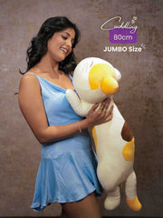 Blissfully Beaming Cutie Cat Cuddle Pillow - Cozy Corner Sleeptime Hug Pillow Room Decor