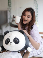 Playful Panda Cuddle Pillow - Cute Baby Panda Bed and Sofa Pillow