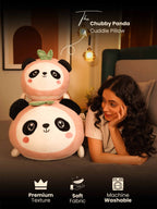 Chubby & Peachy Panda Cuddle Pillow - Cute & Soft Sleeping Pillow Room Decor