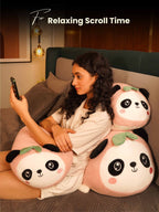 Chubby & Peachy Panda Cuddle Pillow - Cute & Soft Sleeping Pillow Room Decor