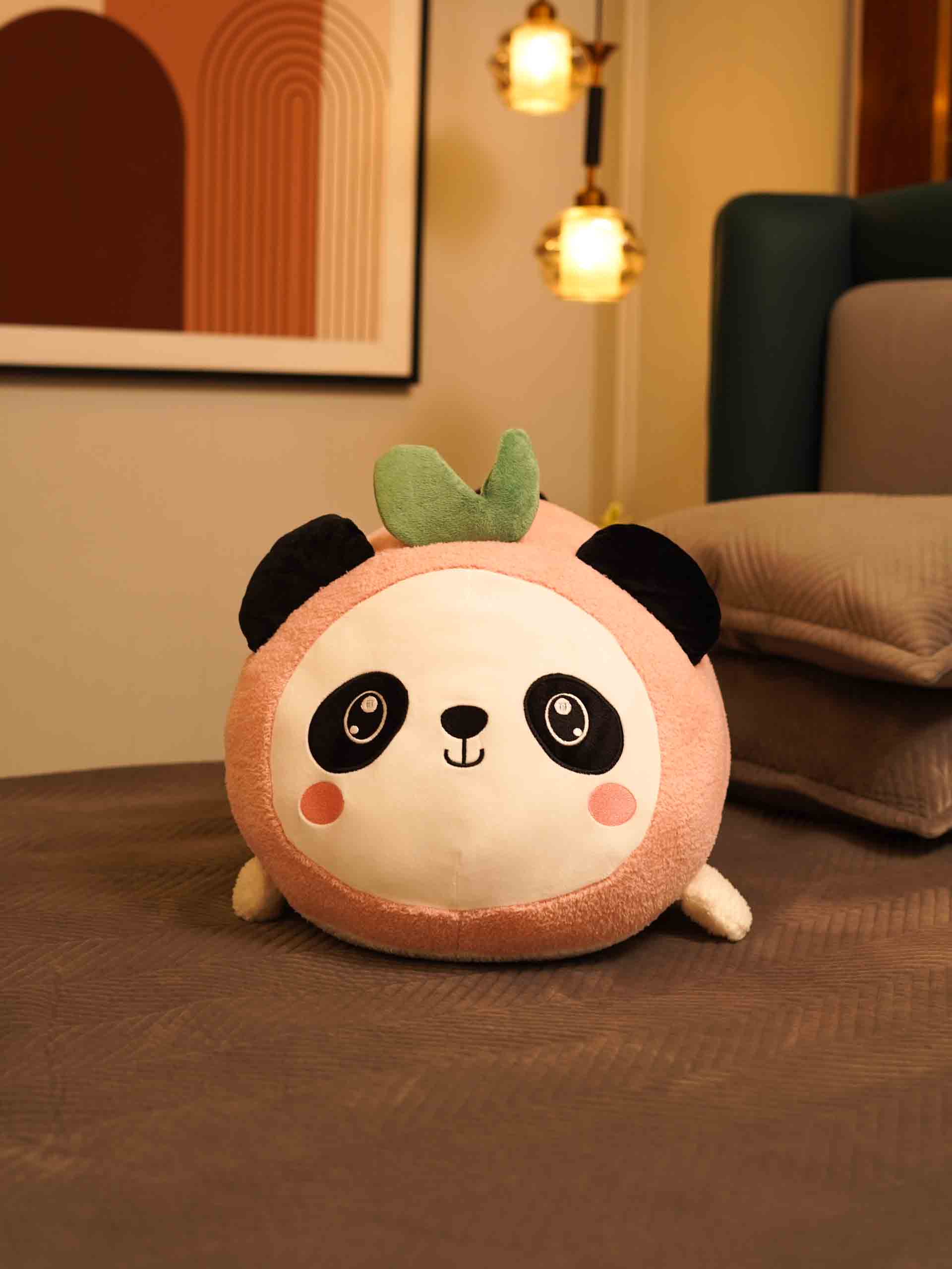 Chubby & Peachy Panda Cuddle Pillow - Cute & Soft Sleeping Pillow Room Decor