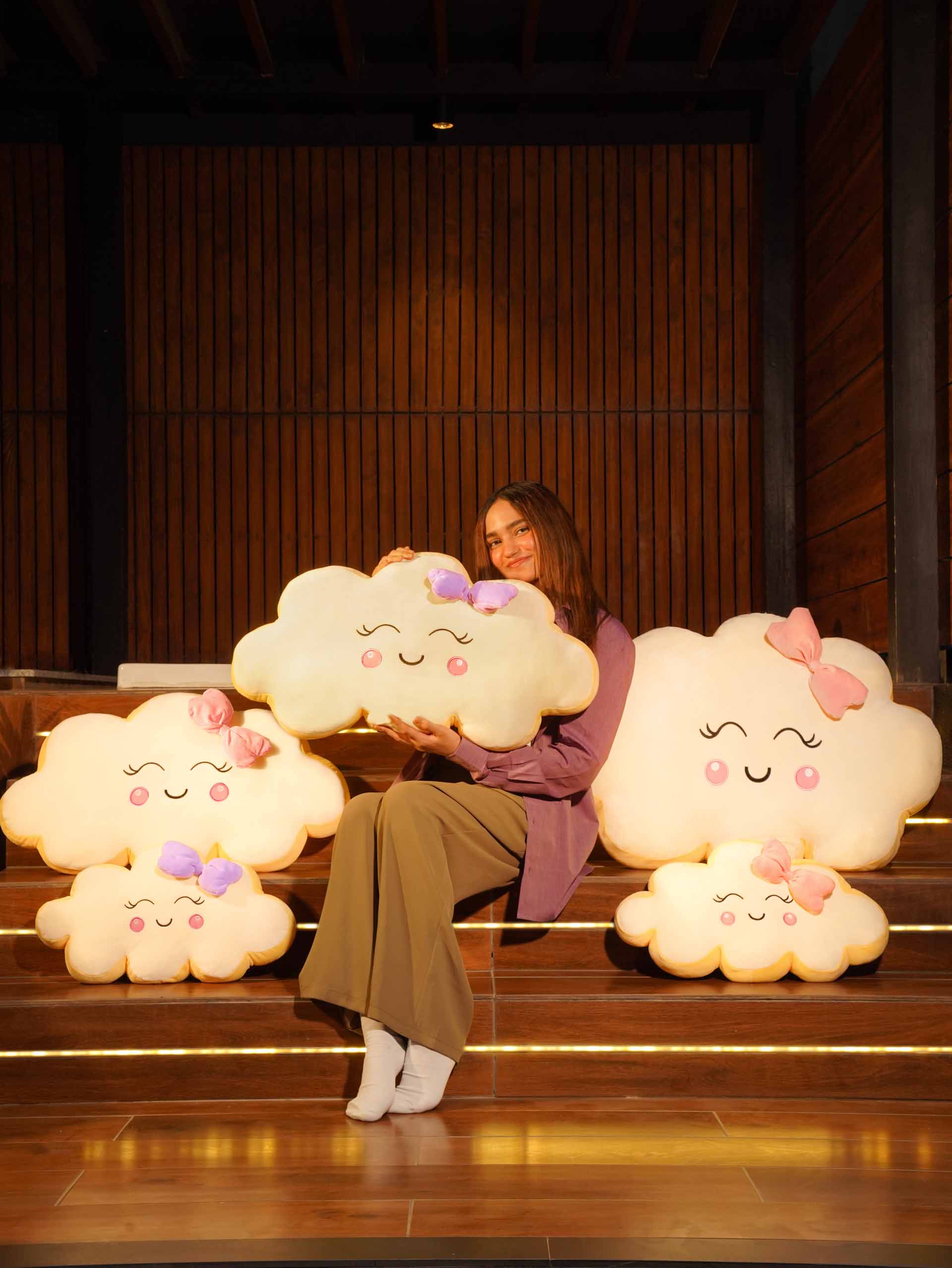 Always on Cloud 9 Comfy Cushies - Cute Soft Back Cushion for House Party Main image