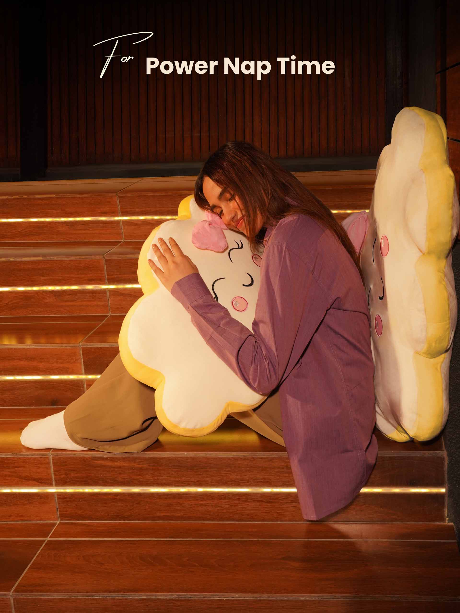 Always on Cloud 9 Comfy Cushies - Cute Soft Back Cushion for House Party