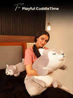Dozy Dog Cuddle Pillow - Cute Home Decor Sofa Cushion