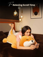 Dozy Dog Cuddle Pillow - Cute Home Decor Sofa Cushion