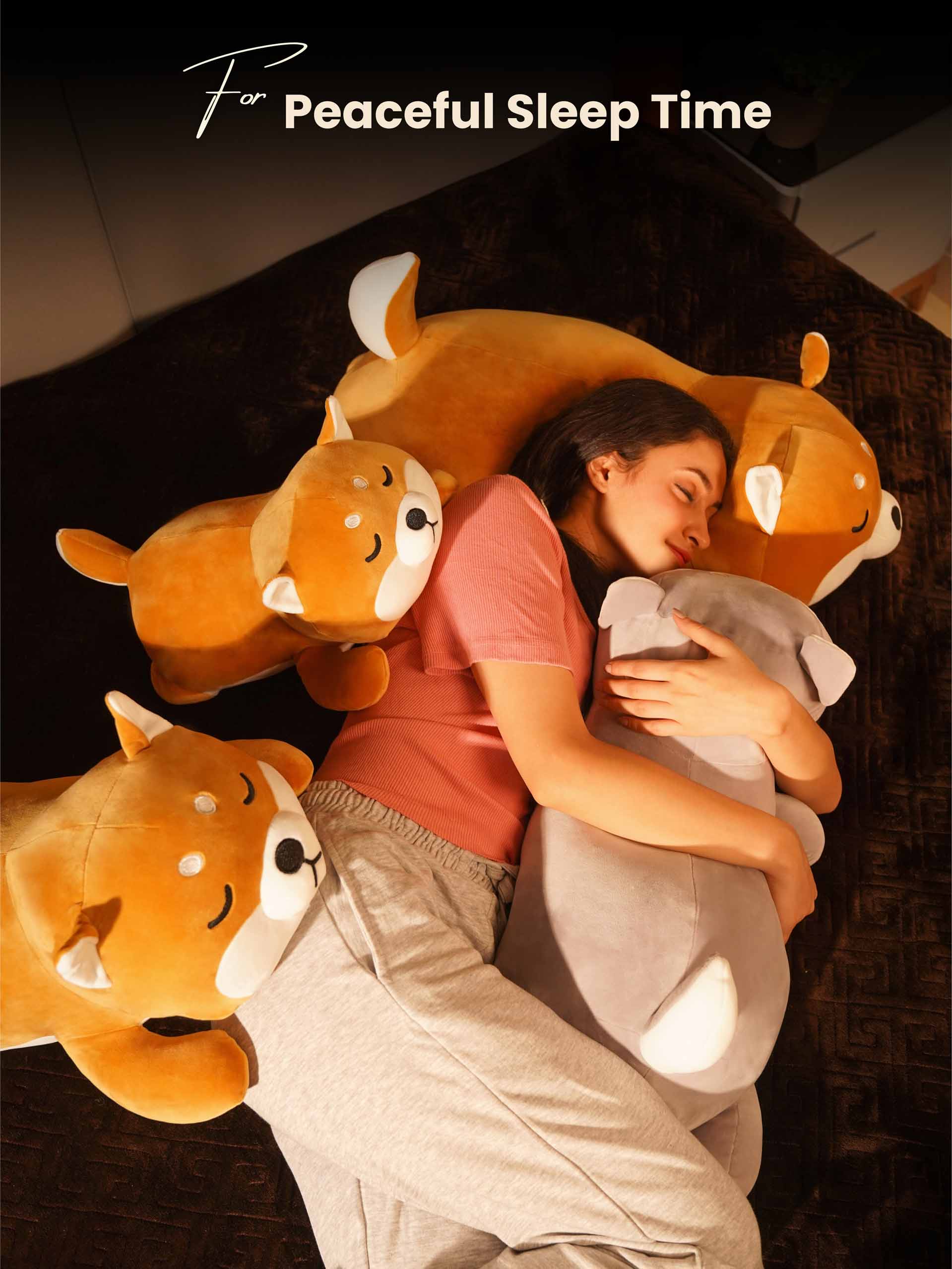 Dozy Dog Cuddle Pillow - Cute Home Decor Sofa Cushion