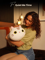 Kitty Cat Cuddle Pillow - Cylindrical Long Bedside Cute Nap Pillow for Sofa