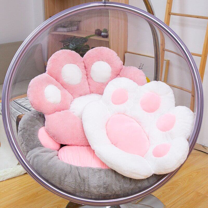 Lighty Mighty Paw Comfy Cushies - Soft Cat Paw Pillow Chair Cushion Home Decor Items