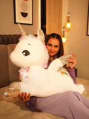 Mystic Unicorn Cuddle Pillow - Cute Couch Pillow Living Room Home Decor