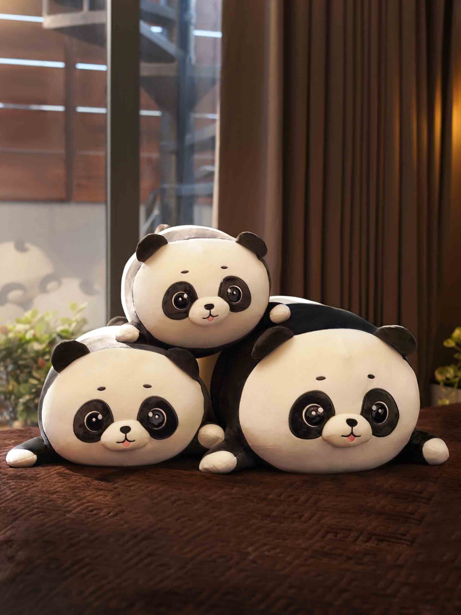 Playful Panda Cuddle Pillow - Cute Baby Panda Bed and Sofa Cushion Home Decor