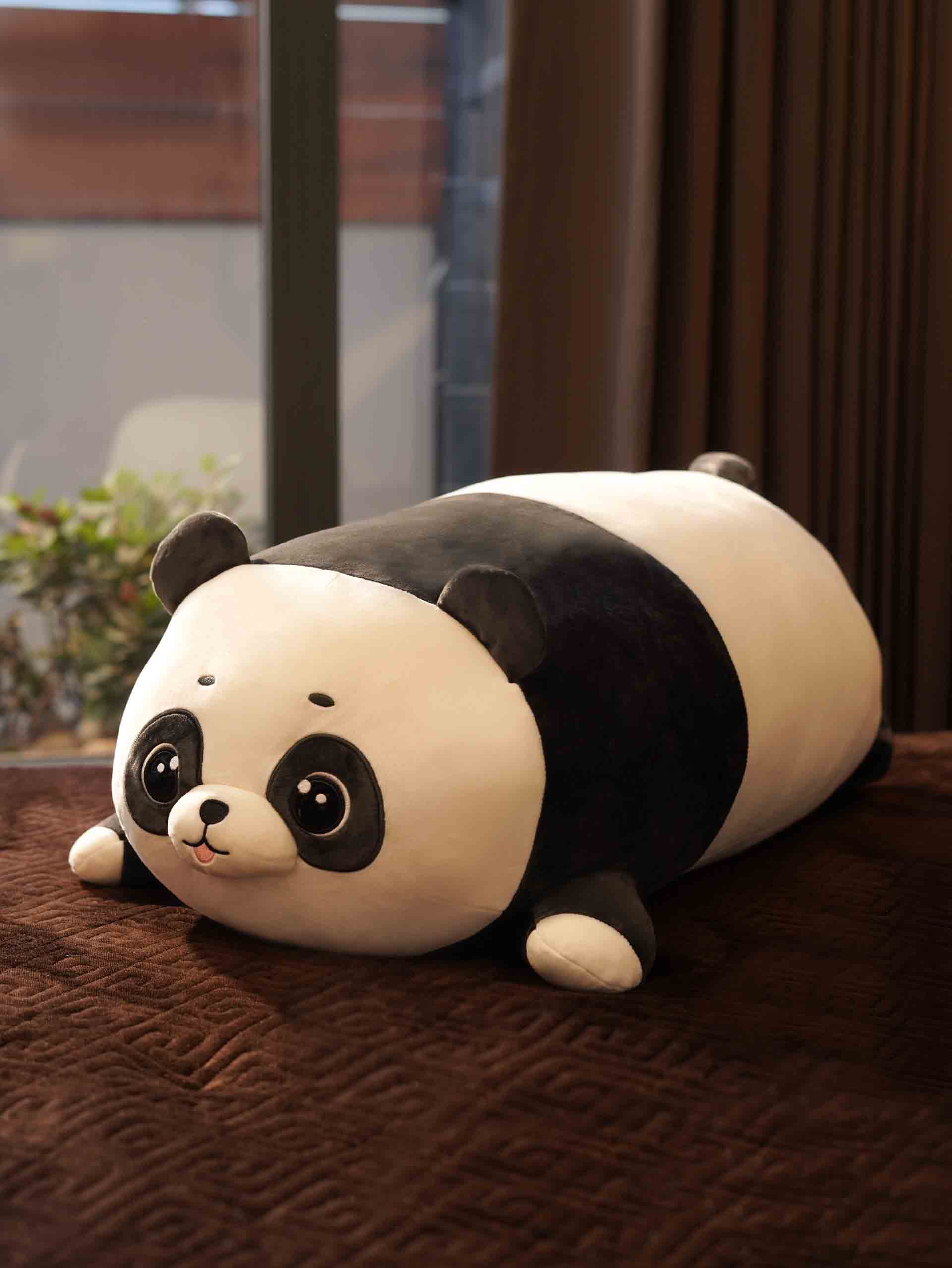 Playful Panda Cuddle Pillow - Cute Baby Panda Bed and Sofa Cushion Home Decor