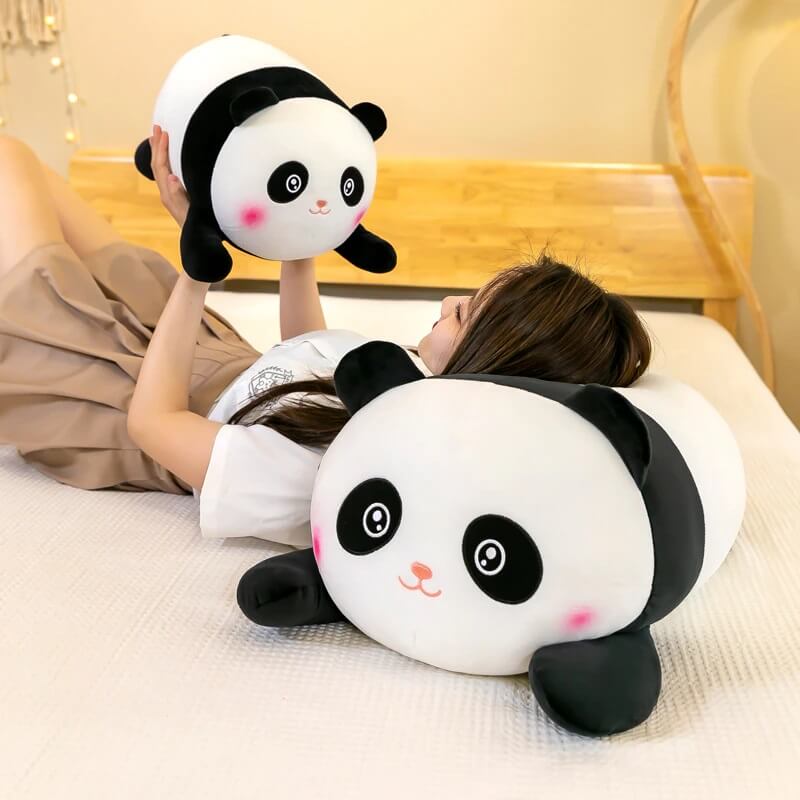 Snuggle Seeker Panda Cuddle Pillow - Cute Panda Bed Cushion Home Decor