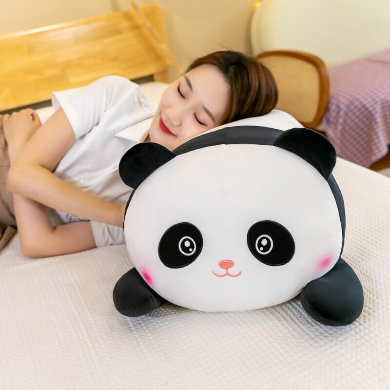 Snuggle Seeker Panda Cuddle Pillow - Cute Panda Bed Cushion Home Decor