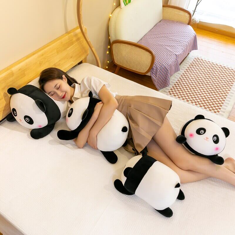 Snuggle Seeker Panda Cuddle Pillow - Cute Panda Bed Cushion Home Decor