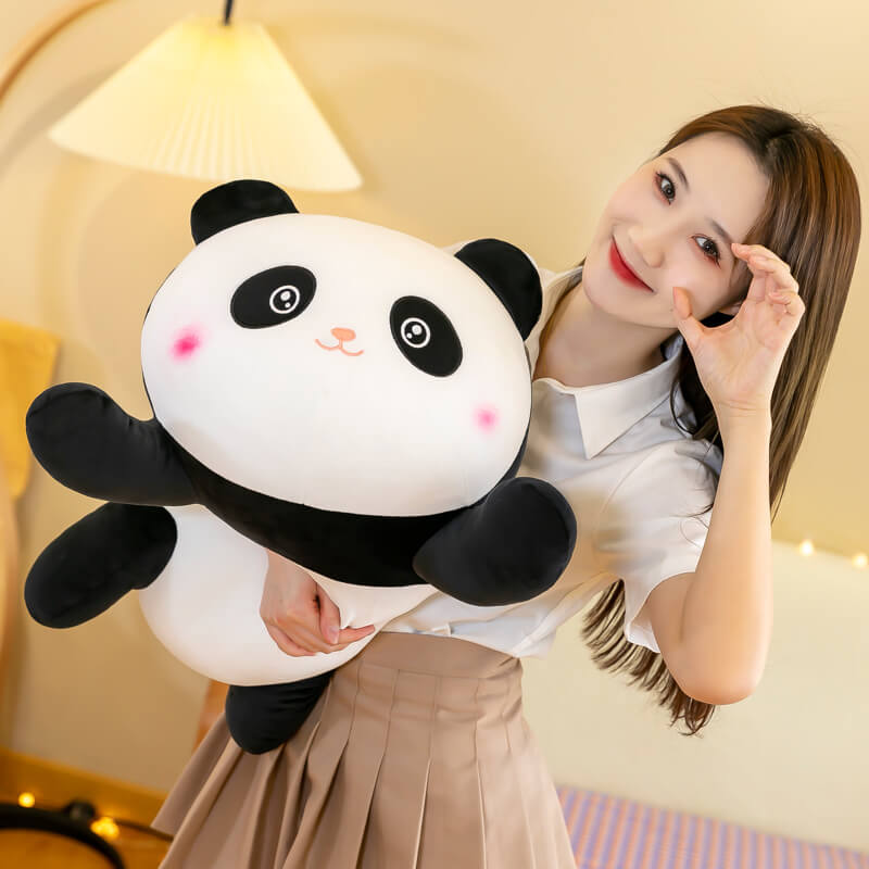 Snuggle Seeker Panda Cuddle Pillow - Cute Panda Bed Cushion Home Decor