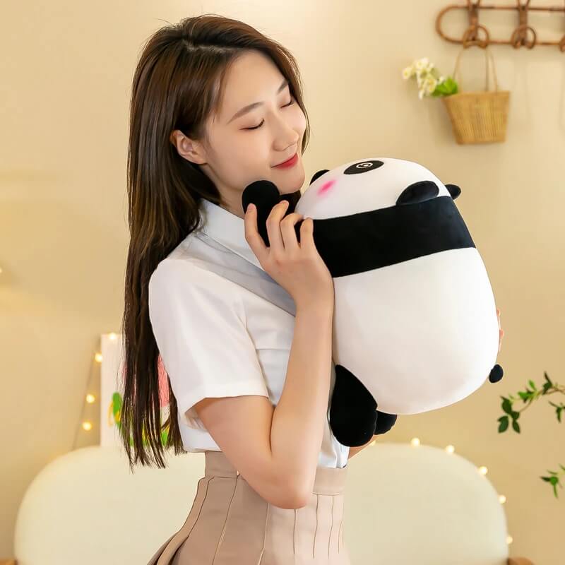 Snuggle Seeker Panda Cuddle Pillow - Cute Panda Bed Cushion Home Decor