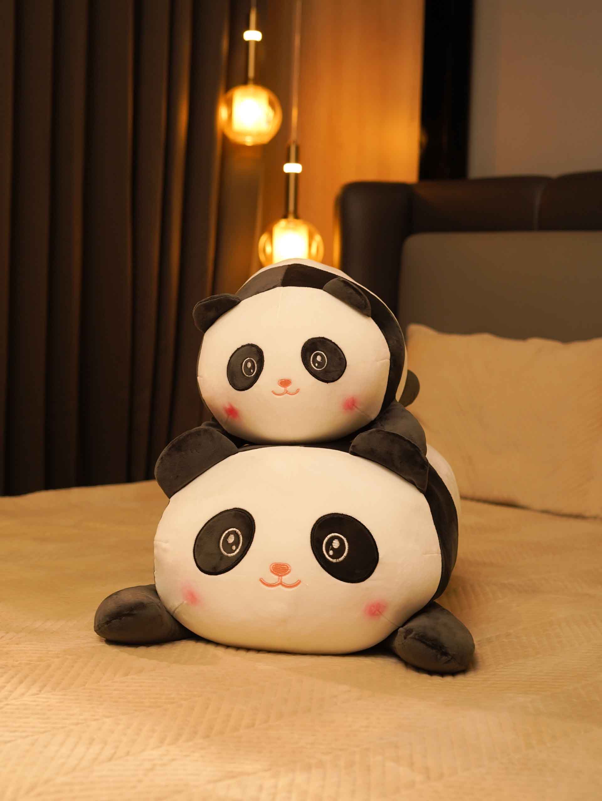 Snuggle Seeker Panda Cuddle Pillow - Cute Panda Bed Cushion Home Decor