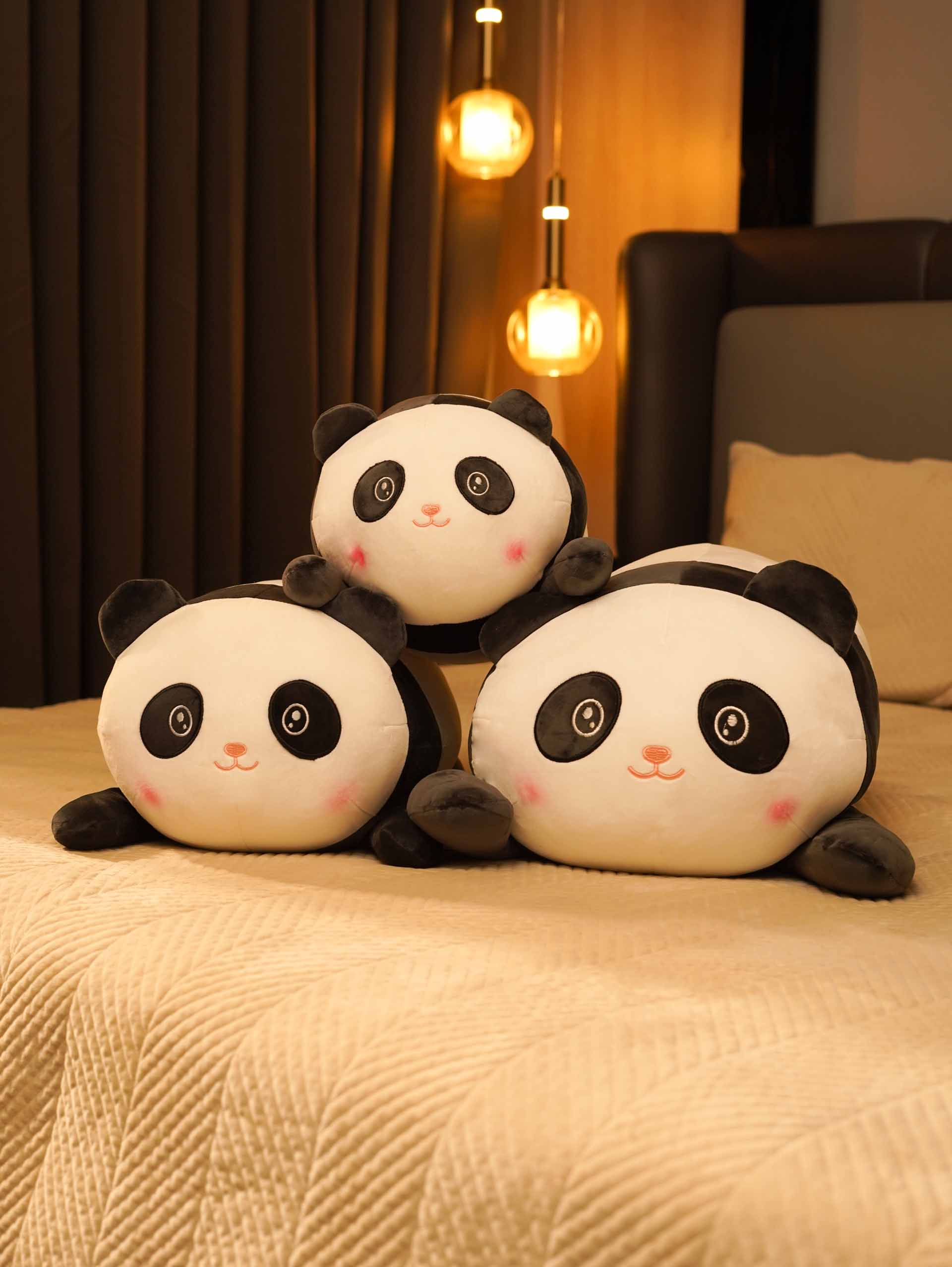 Snuggle Seeker Panda Cuddle Pillow - Cute Panda Bed Cushion Home Decor Secondary image