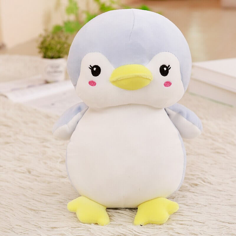 Sweet & Shy Penguin Cuddle Pillow - Cute Sofa Cushion Living Room Decor