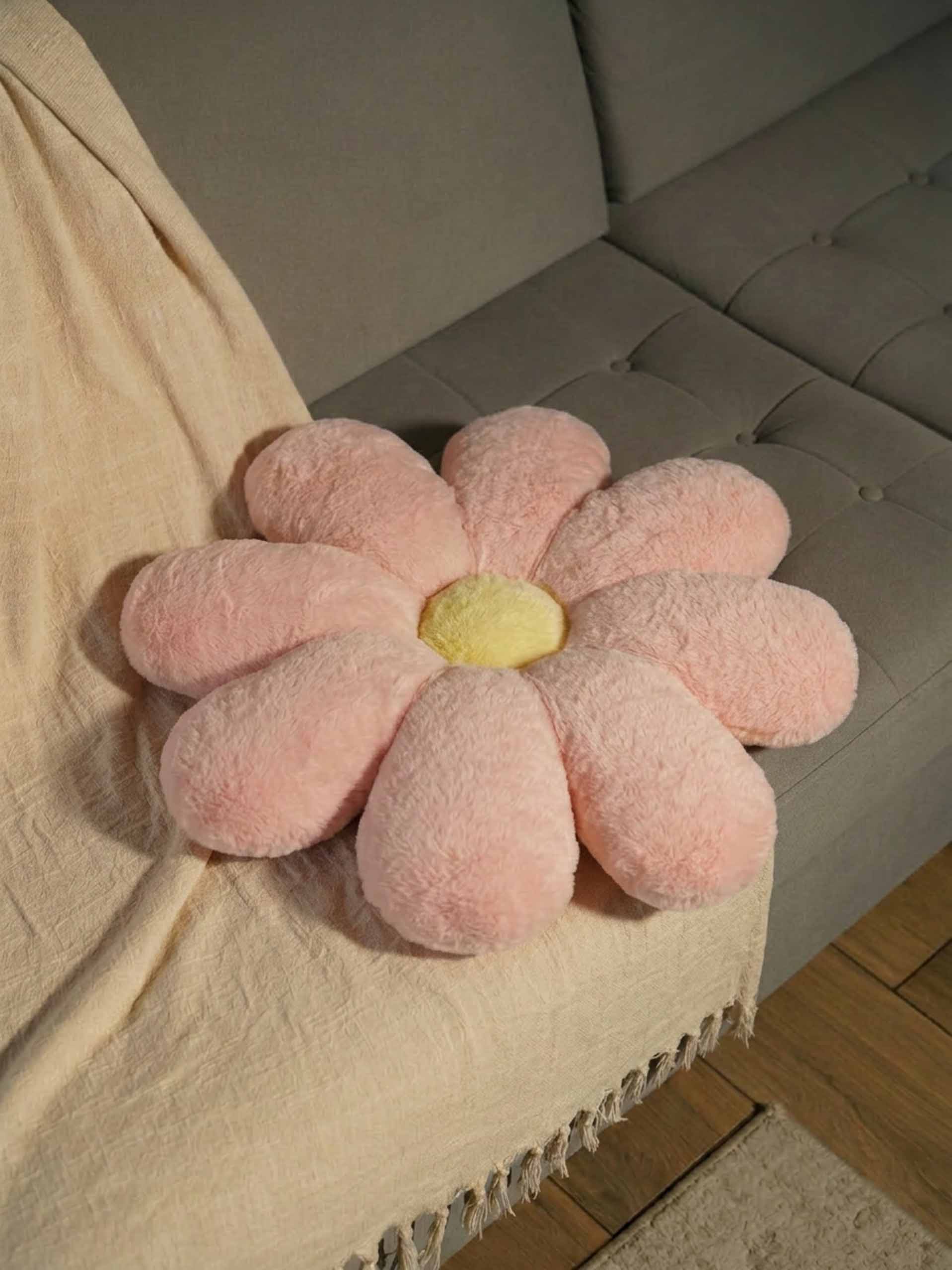 Bloom in Room Flowery Comfy Cushies - Cute Chair Cushion Soft Floor Mat Colorful Living Rooms Decor