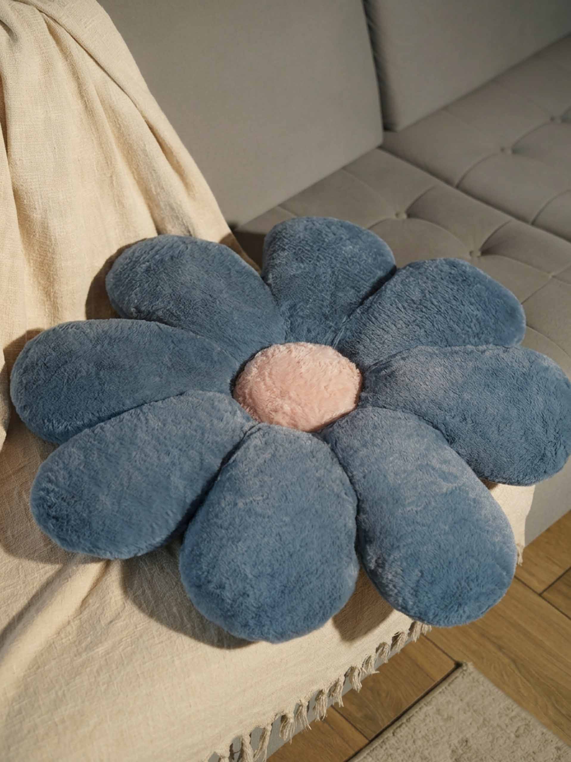 Bloom in Room Flowery Comfy Cushies - Cute Chair Cushion Soft Floor Mat Colorful Living Rooms Decor