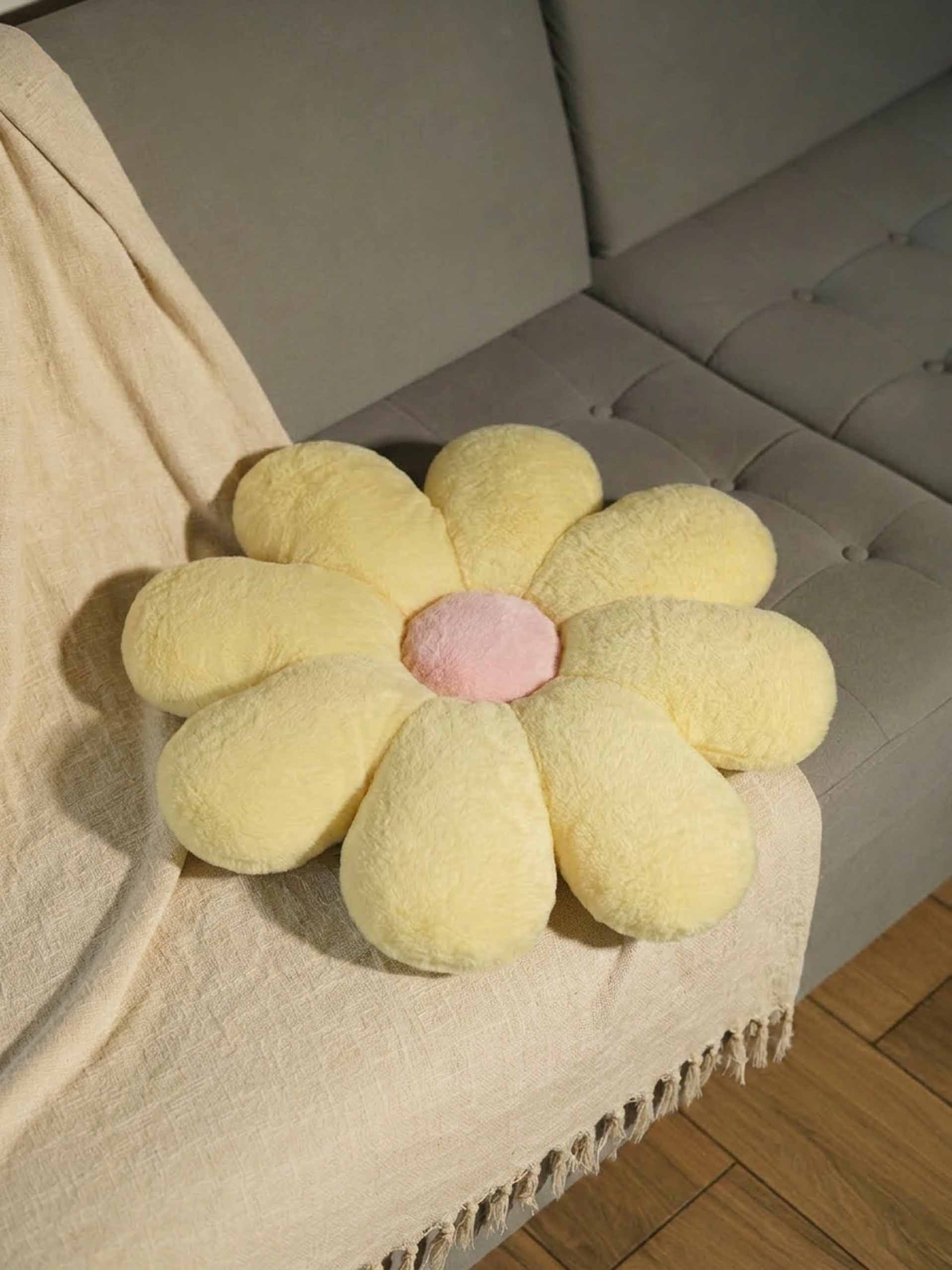 Bloom in Room Flowery Comfy Cushies - Cute Chair Cushion Soft Floor Mat Colorful Living Rooms Decor