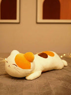 Blissfully Beaming Cutie Cat Cuddle Pillow - Cozy Corner Sleeptime Hug Pillow Room Decor