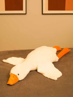 Giant Gullible Goose Cuddle Pillow - Cute White Duck Unique Living Room Decor Cushion