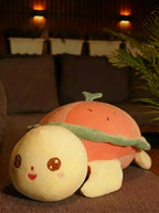 Forever Happy Watermelon Turtle Cuddle Pillow - Cute Soft Sleeping Pillow for Living Room
