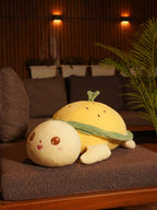 Forever Happy Watermelon Turtle Cuddle Pillow - Cute Soft Sleeping Pillow for Living Room