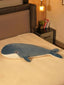 Joyful Jumbo Blue Whale Cuddle Pillow - Cute Nap Cushion Bedroom Home Decor