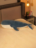 Joyful Jumbo Blue Whale Cuddle Pillow - Cute Nap Cushion Bedroom Home Decor