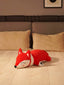 Slyly Sleepy Fox Cuddle Pillow - Cute Animated Animal Sofa Cushion