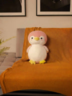 Sweet & Shy Penguin Cuddle Pillow - Cute Sofa Cushion Living Room Decor