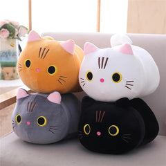 Kitty Cat Cuddle Pillow - Cylindrical Long Bedside Cute Nap Pillow for Sofa